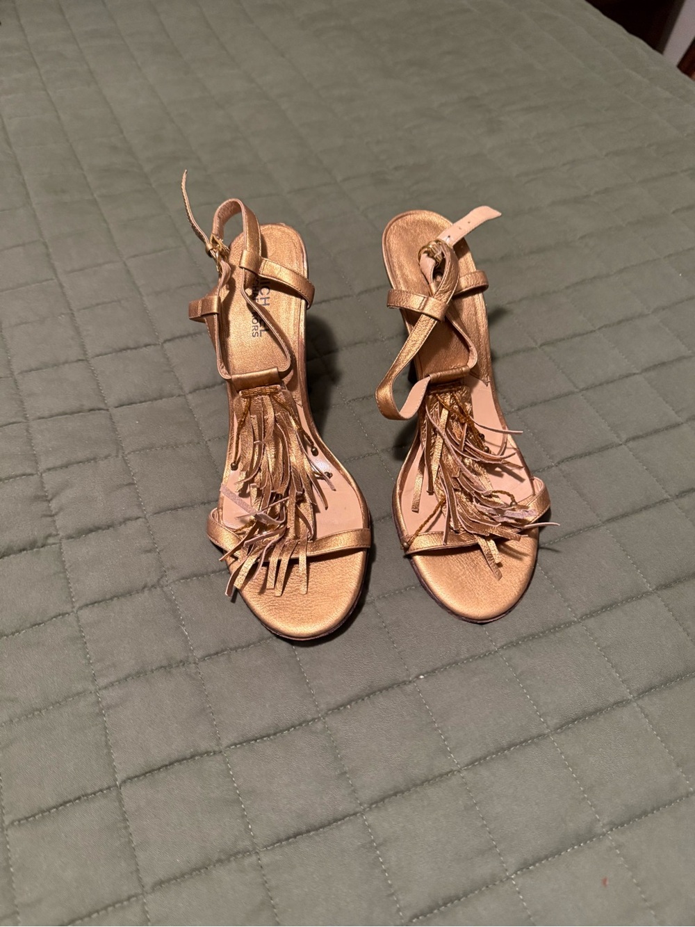Michael Kors Gold Heels